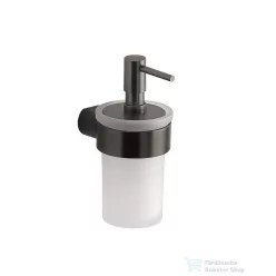   Sapho PIRENEI szappanadagoló, 110 ml, gun metal/tejüveg (PI8181)