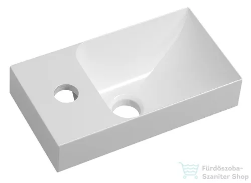 Sapho SMALL PICCOLINO öntöttmárvány mosdó, balos, 30,5x10x17cm (PK300)