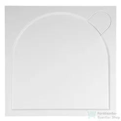   Sapho GELCO G5 LARCA szögeltes öntöttmárvány zuhanytálca, 100x100x3cm (PL001)