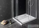 Sapho GELCO G5 LARCA szögeltes öntöttmárvány zuhanytálca, 100x100x3cm (PL001)