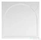 Sapho GELCO G5 LARCA szögeltes öntöttmárvány zuhanytálca, 80x80x3cm (PL008)