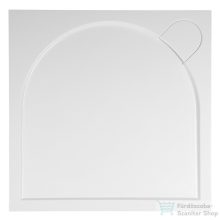   Sapho GELCO G5 LARCA szögeltes öntöttmárvány zuhanytálca, 80x80x3cm (PL008)