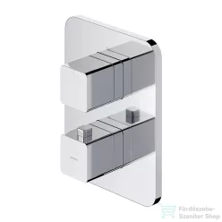   Omnires PARMA termosztátos falsík alatti kád/zuhany csaptelep, króm PM7436CR