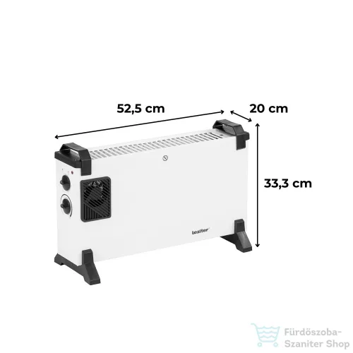 Leziter Mistral elektromos fűtőtest 750W / 2000W PN-CH01-Turbo