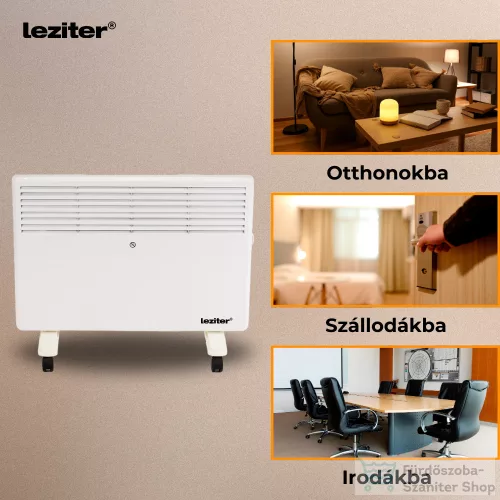 Leziter Asama elektromos fűtőtest 750W/1500W PN1500