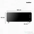Leziter Hekla elektromos wifis okos fűtőtest 1200W/2400W PN2400G