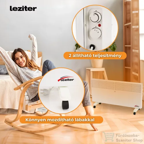 Leziter Asama elektromos fűtőtest 1250W/2500W PN2500