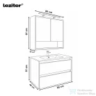 Leziter Porto 80 komplett antracit-winston tölgy PO80ANWT