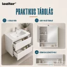 Leziter Porto 80 komplett sonoma tölgy-winston tölgy PO80STWT