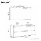 Leziter Porto Prime 120 komplett antracit-rauna szil POPR120ANRSZ