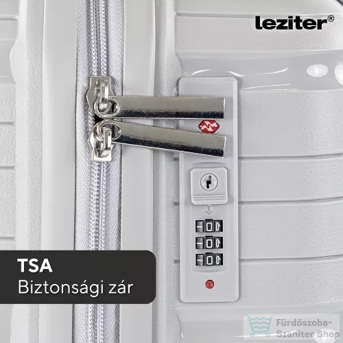 Leziter TraveLux Voyager kisméretű kézi bőrönd keményfedeles 26x31x14 cm szürke PP200-GR-14