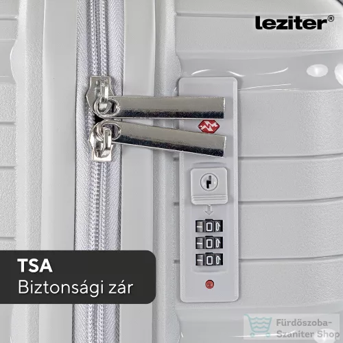 Leziter TraveLux Voyager kabinbőrönd keményfedeles 55x40x20 cm szürke PP200-GR-20
