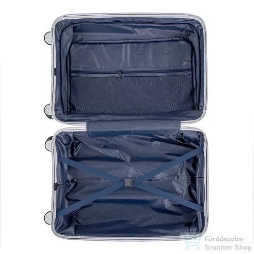 Leziter TraveLux Voyager közepes bőrönd keményfedeles 68x45x25 cm szürke PP200-GR-24