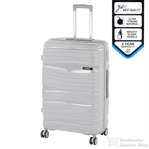 Leziter TraveLux Voyager nagy bőrönd keményfedeles 76x50x29 cm szürke PP200-GR-28