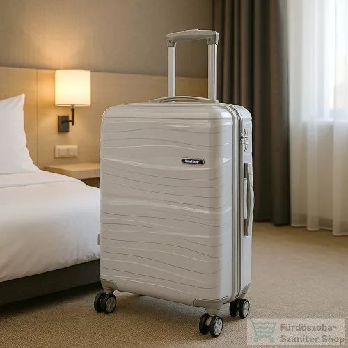 Leziter TraveLux Voyager nagy bőrönd keményfedeles 76x50x29 cm szürke PP200-GR-28