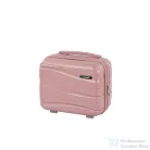 Leziter TraveLux Voyager kisméretű kézi bőrönd keményfedeles 26x31x14 cm mályvarózsaszín PP200-RG-14