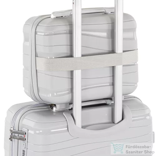 Leziter TraveLux Voyager kisméretű kézi bőrönd keményfedeles 26x31x14 cm mályvarózsaszín PP200-RG-14