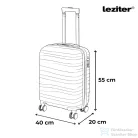 Leziter TraveLux Voyager kabinbőrönd keményfedeles 55x40x20 cm mályvarózsaszín PP200-RG-20