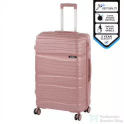   Leziter TraveLux Voyager nagy bőrönd keményfedeles 76x50x29 cm mályvarózsaszín PP200-RG-28
