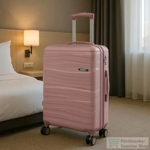 Leziter TraveLux Voyager nagy bőrönd keményfedeles 76x50x29 cm mályvarózsaszín PP200-RG-28