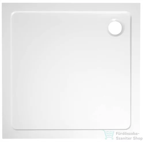 AQUALINE TECMI öntöttmárvány zuhanytálca, 80x80x3cm PQ008