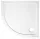 AQUALINE TECMI íves öntöttmárvány íves zuhanytálca, 90x90x3cm, R55 PQ559