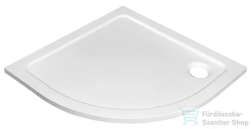 AQUALINE TECMI íves öntöttmárvány íves zuhanytálca, 90x90x3cm, R55 PQ559
