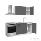 Leziter Praktik 120 panel konyhabútor fehér korpusz, antracit front PR120FHAN