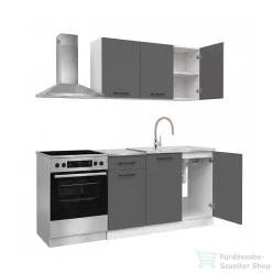   Leziter Praktik 120 panel konyhabútor fehér korpusz, antracit front PR120FHAN