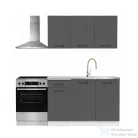Leziter Praktik 120 panel konyhabútor fehér korpusz, antracit front PR120FHAN