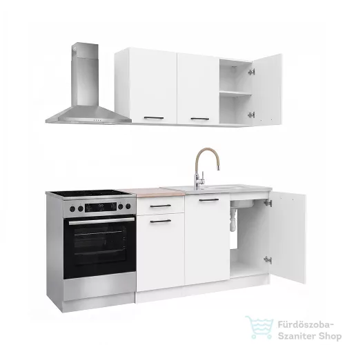 Leziter Praktik 120 panel konyhabútor fehér korpusz, fehér front PR120FHFH