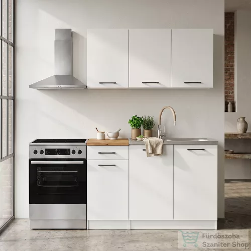Leziter Praktik 120 panel konyhabútor fehér korpusz, fehér front PR120FHFH