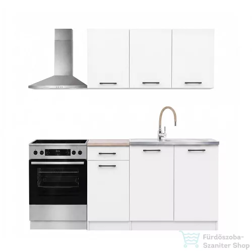 Leziter Praktik 120 panel konyhabútor fehér korpusz, fehér front PR120FHFH
