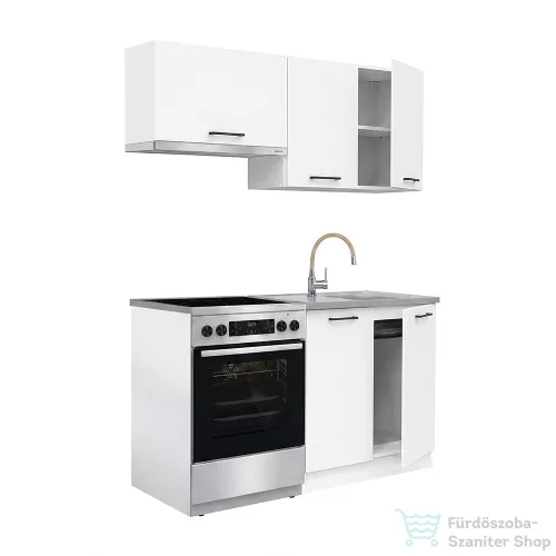 Leziter Praktik 140 panel konyhabútor fehér korpusz, fehér front PR140FHFH