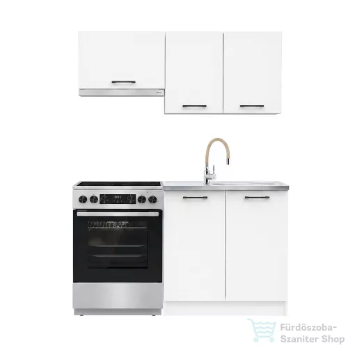 Leziter Praktik 140 panel konyhabútor fehér korpusz, fehér front PR140FHFH