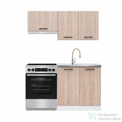 Leziter Praktik 140 panel konyhabútor fehér korpusz, sonoma tölgy front PR140FHST