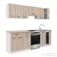 Leziter Praktik 240 konyhabútor fehér korpusz, sonoma tölgy front PR240FHST