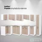 Leziter Praktik 240 konyhabútor fehér korpusz, sonoma tölgy front PR240FHST