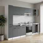 Leziter Praktik 270 konyhabútor fehér korpusz, antracit front PR270FHAN