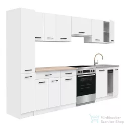   Leziter Praktik 270 konyhabútor fehér korpusz, fehér front PR270FHFH