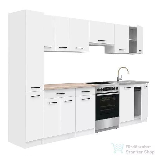 Leziter Praktik 270 konyhabútor fehér korpusz, fehér front PR270FHFH