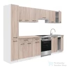 Leziter Praktik 270 konyhabútor fehér korpusz, sonoma tölgy front PR270FHST