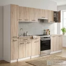 Leziter Praktik 270 konyhabútor fehér korpusz, sonoma tölgy front PR270FHST