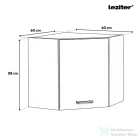 Leziter Praktik 60 felső sarok szekrény 1 ajtós, fehér-sonoma tölgy PR60F1ASFHST