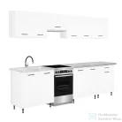 Leziter Primo 280 konyhabútor fehér, chromix munkalappal PRK280CHMX