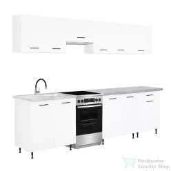   Leziter Primo 280 konyhabútor fehér, chromix munkalappal PRK280CHMX