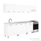 Leziter Primo 280 konyhabútor fehér, chromix munkalappal PRK280CHMX