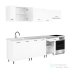 Leziter Primo 280 konyhabútor fehér, chromix munkalappal PRK280CHMX