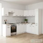 Leziter Praktik 360 sarok konyhabútor fehér korpusz, fehér front PRS360FHFH