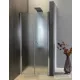 AQUALINE PILOT nyíló zuhanyajtó, duplaszárnyas, 800mm, BRICK üveg (PT082)